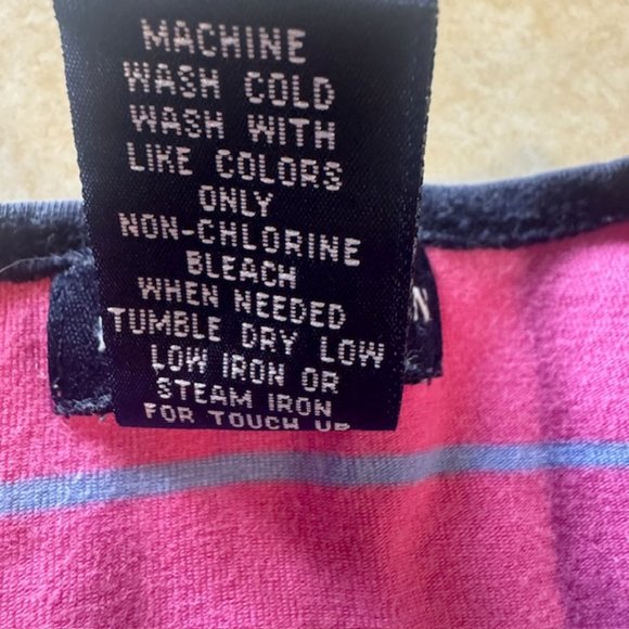 Ralph Lauren Polo Player Pink & Blue Striped Shirt - Picture 3 of 7